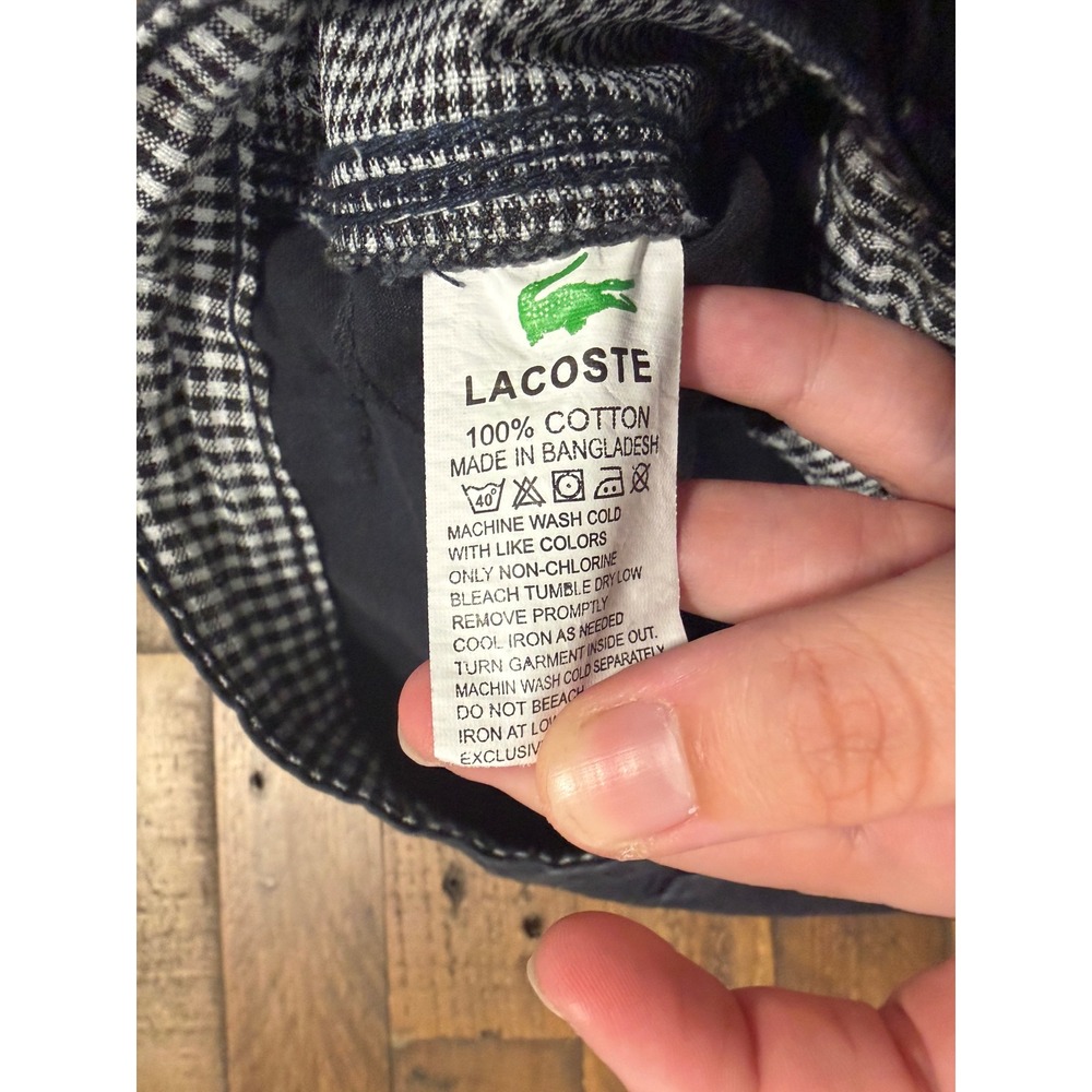 Lacoste Mens Navy Blue Cotton Cargo Shorts Size 36 Vintage Utility Pockets - Picture 6 of 16